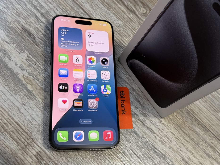 Iphone 15 Pro Max 256 GB - 100 % Battery Health  Като Нов