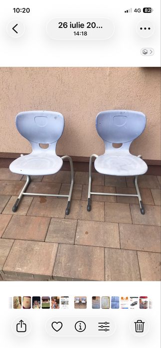 Scaune, masina de cusut Singer