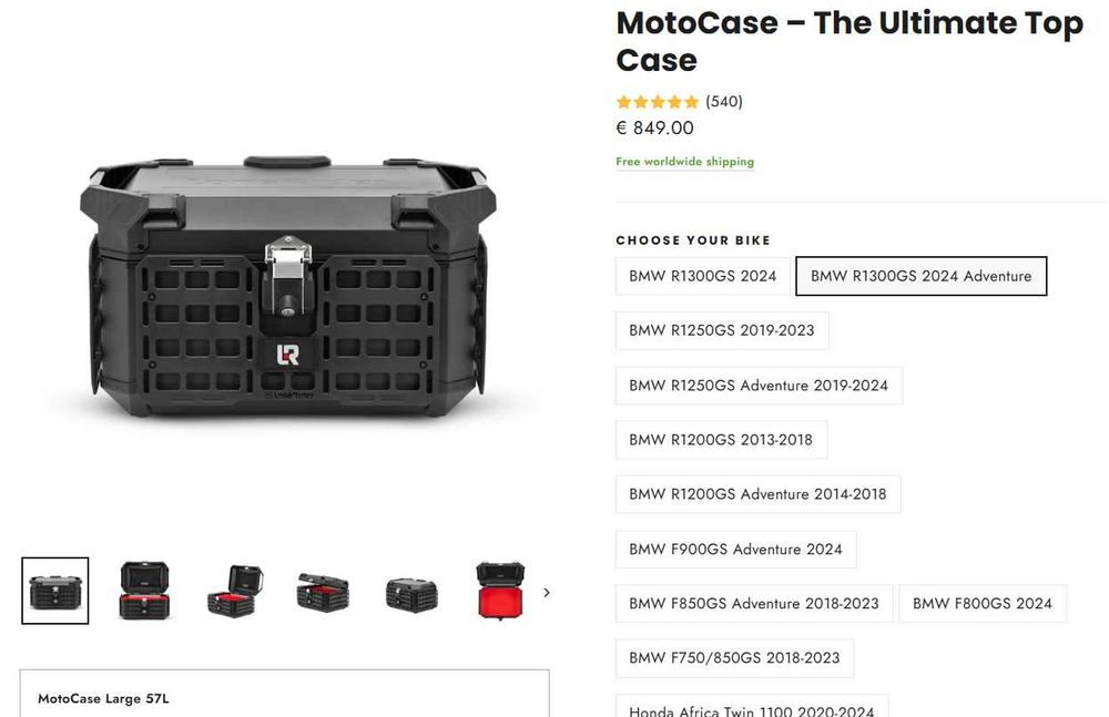 Top Case Lone Rider 57 l