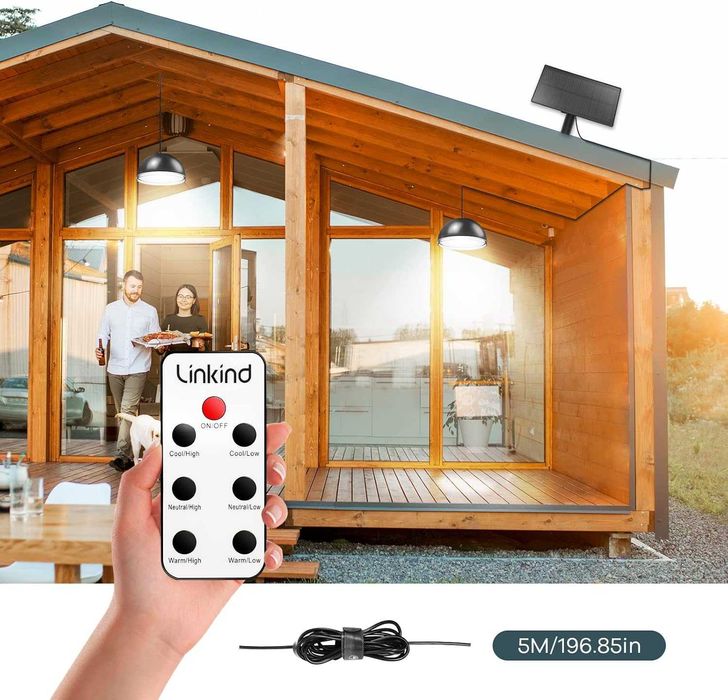Linkind 38-LEDs слънчева висяща лампа за външна и вътрешна употреба
