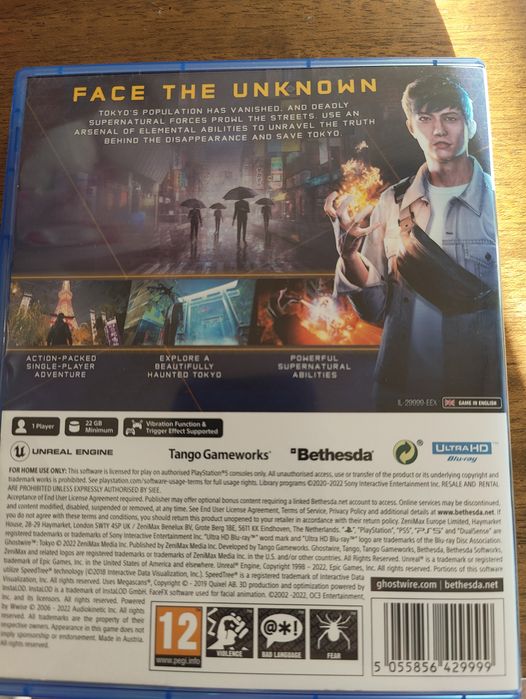 Продавам GHOSTWIRE за PS5