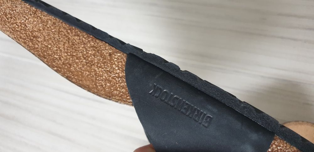 BIRKENSTOCK Leather  Germany / 42/27см. НОВО ОРИГИНАЛ! Дамски Чехли!