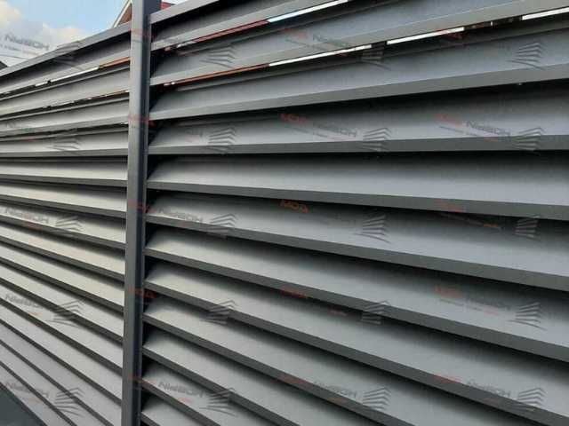 Забор жалюзи горизонтальный