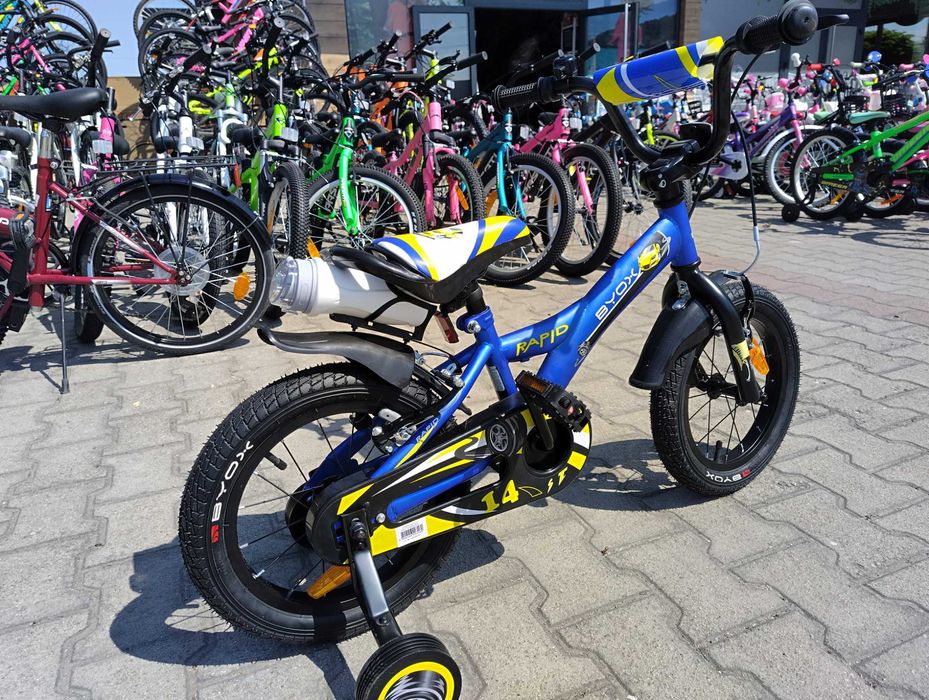 BYOX Велосипед 14" RAPID blue