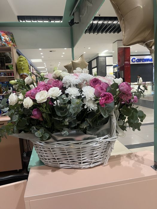 Букет с корзинкой