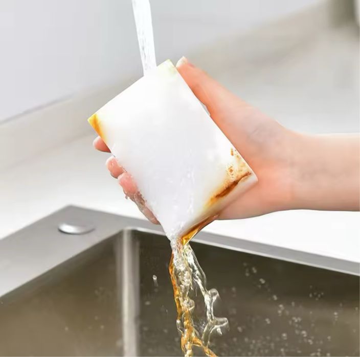 5 бр Бяла почистваща магическа гъба за стени и повърхности100х70х30 мм