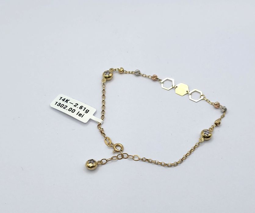 Bijuteria Royal bratara din aur 14k  2.61 gr