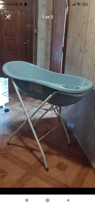 Подставка за бебешка ванна 2в1