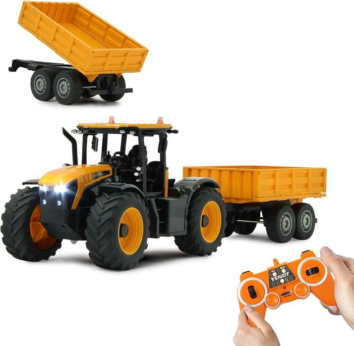 Трактор с ремаке RC Радиоуправлям 1:24 JCB с LED светлини