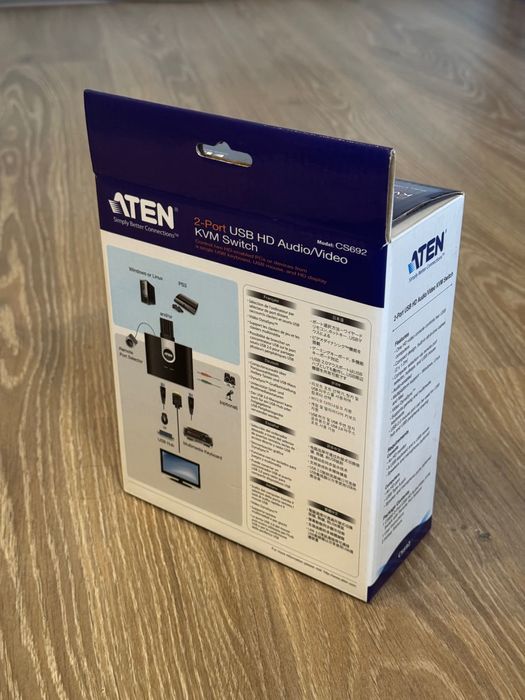 ATEN 2-port USB HD Audio/video KVM Switch