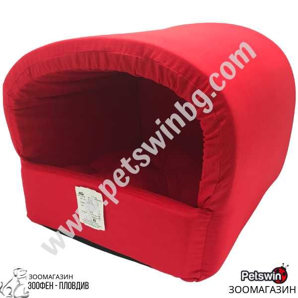 Уютна Къщичка/Легло за Куче/Котка - 36/35/29см - S размер - Червена