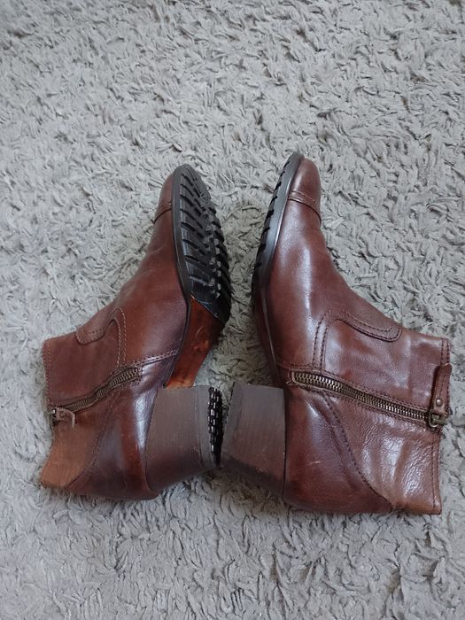 Ghete de piele naturală Massimo Dutti