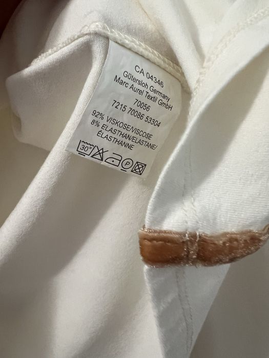 Bluză Marc Aurel albă, mărimea 40