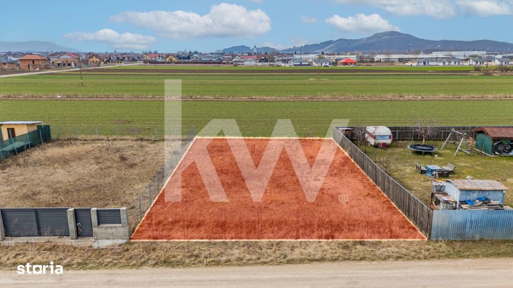 Teren intravilan Harman, 500 mp, zona buna, vecinatati construite, com