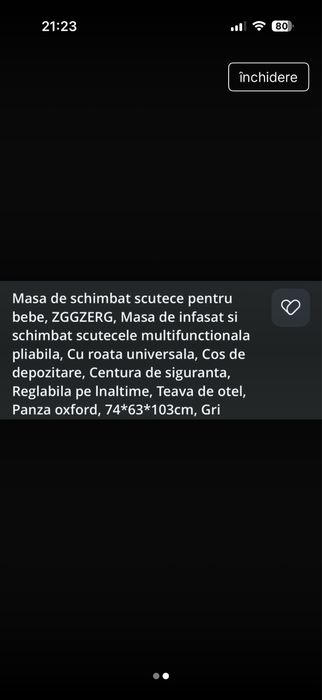Masa de schimbat