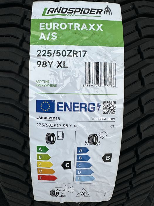 Нови всесезонни гуми LANDSPIDER EUROTRAXX A/S 225/50R17 98Y XL БОРД 2255017