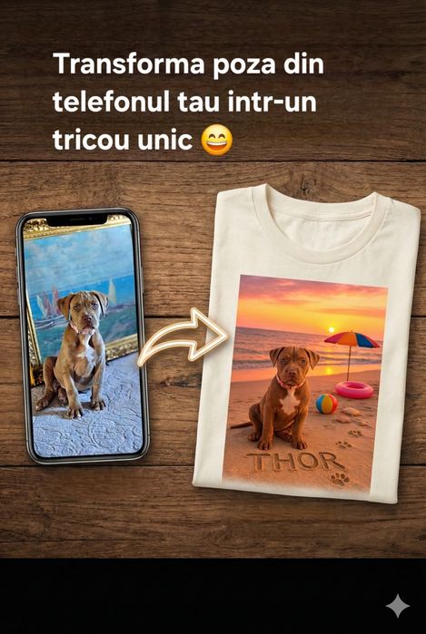 Logoul tau sau imaginea ta pe cana/ tricou/ termos