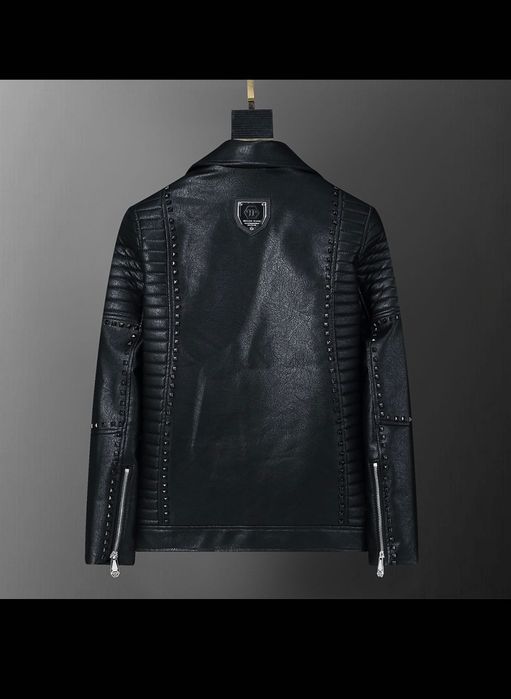Jacheta piele eco Philipp Plein pe STOC