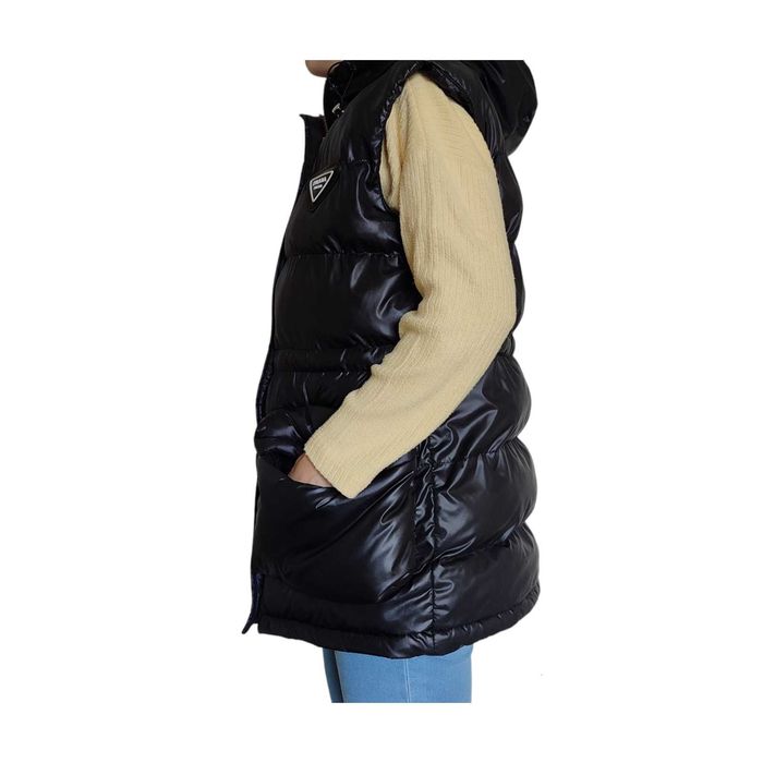 Дамски елек Prada грейка пухенка с качулка