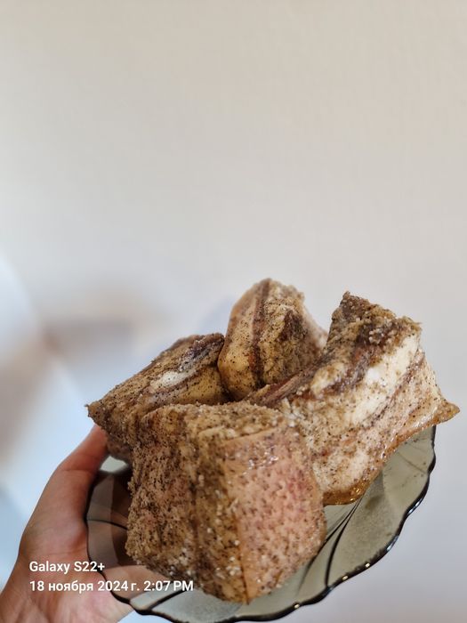 Домашнее солёное сало