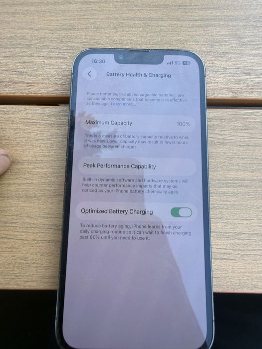 iphone 13 pro 100%capacity