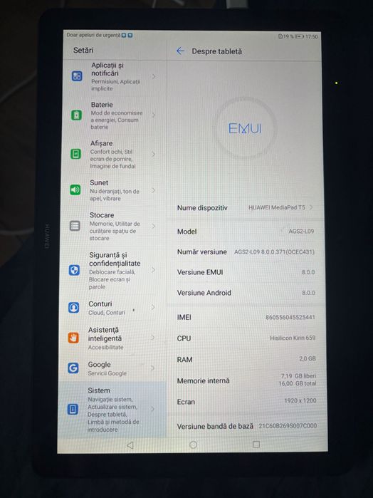 Tabletă Huawei MediaPad T5