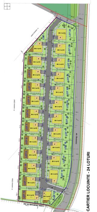 URZICENI-Loc de casă ,suprafețe între 500 și 900 mp.10500 eur.