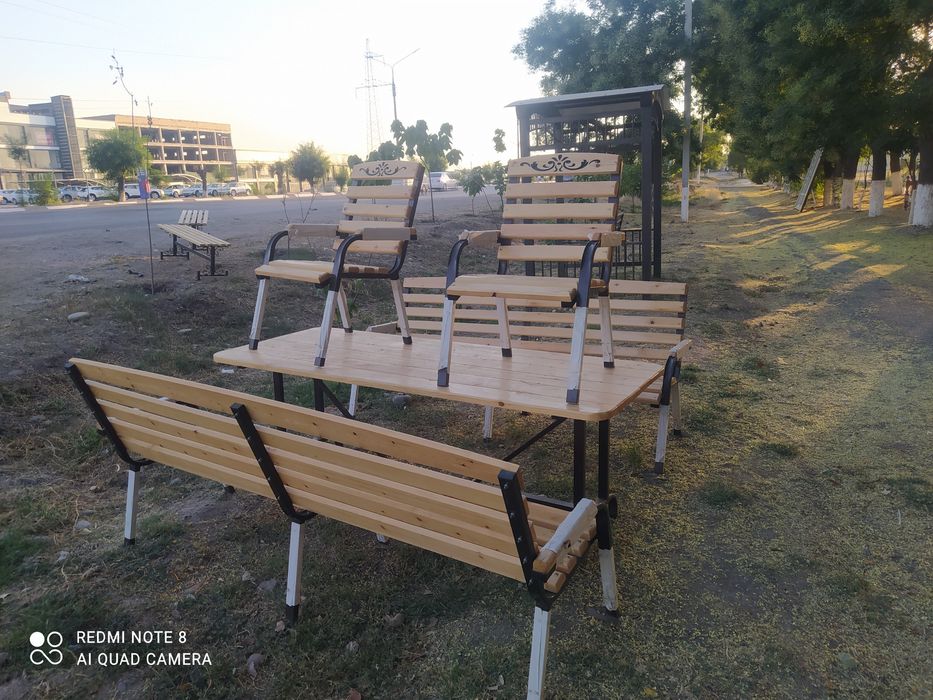 Дачний стол стул 2 metr 10 kishilik