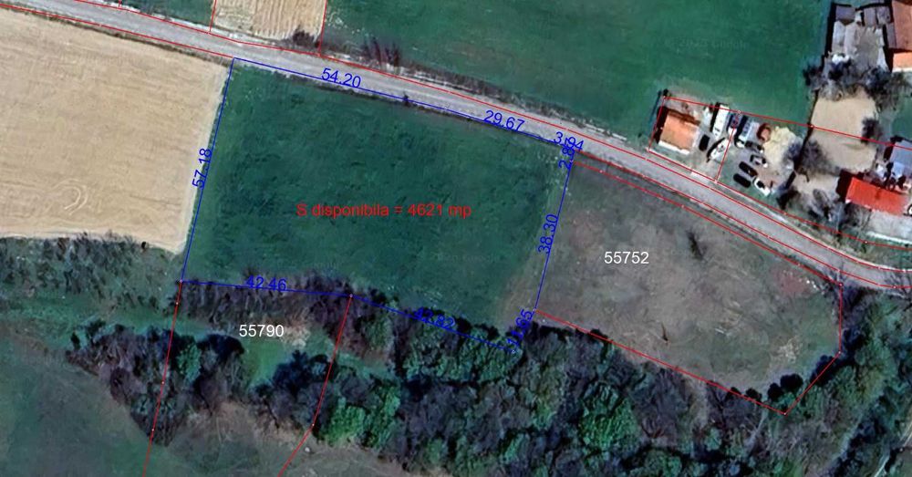 Teren intravilan 4621 mp, 90mp front stradal, Lazareni, Bihor