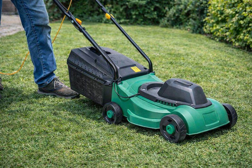 Masina electrica de tuns gazon 1000W – compacta si eficienta