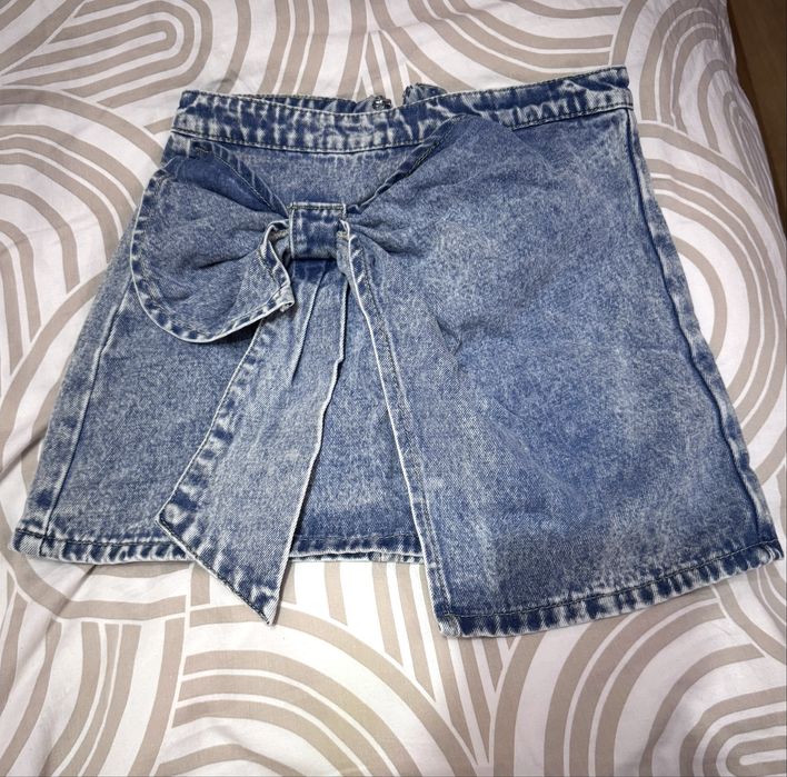 Нова дънкова къса пола