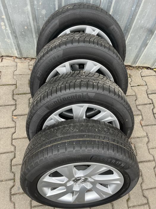 Jante aliaj 5x112mm anvelope iarna 225/55 R17 Audi A4 B8, B9, A5 A6 A7