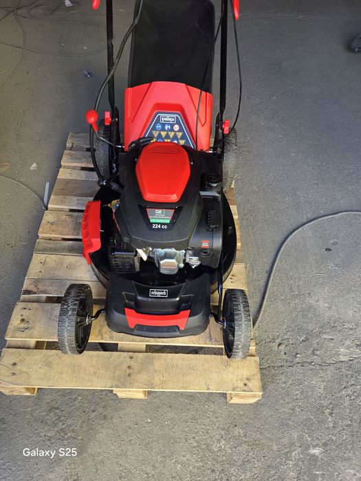 Masina de tuns gazon scheppach 224 cc 53 cm hibrid pornire la buton