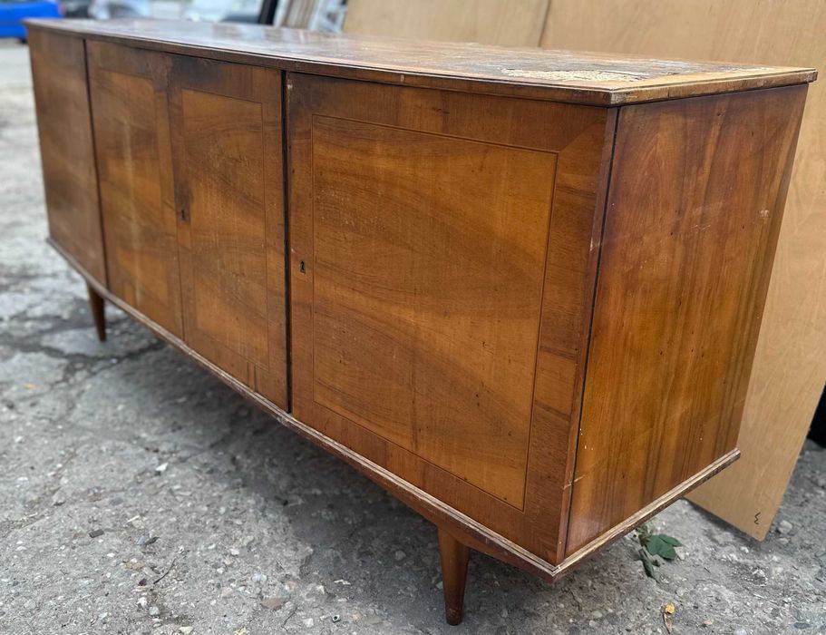 Servanta Vintage Stil Retro Mid-Century; Bufet Vintage cu 4 usi