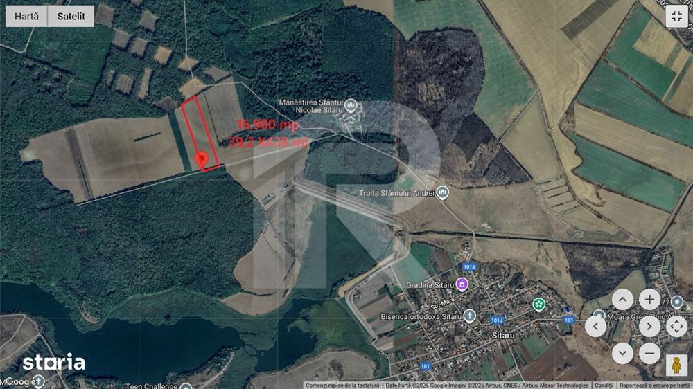 Teren langa Manastirea Sfantul Nicolae Sitaru