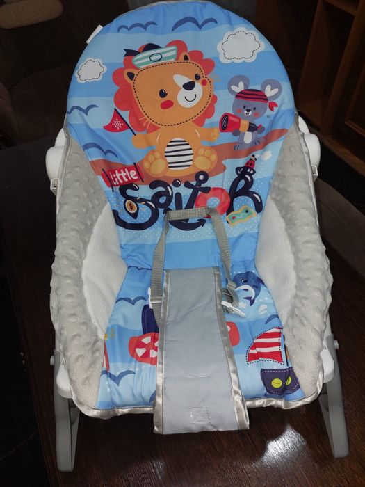 Бебешки музикален шезлонг Chipolino Baby spa, син