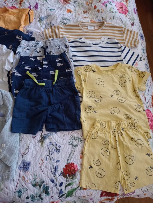 Голям сет от 17 бр летни детски дрехи за момче в размер 92