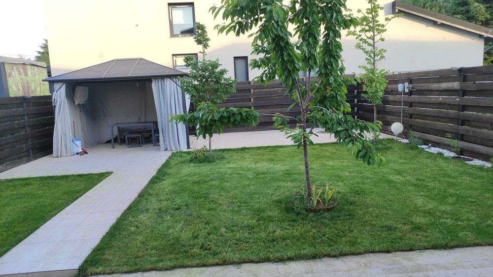 Duplex nou mobilat, 131 mp utili, teren 297 mp, Corbeanca_Primăverii - pret cu TVA inclus