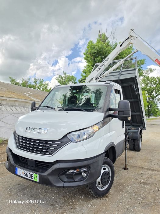 Iveco daily 35c18 Basculabil cu macara,an 2020