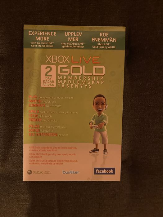Xbox Live gold 2 day trial membership