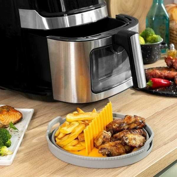 Cos din silicon pliabil pentru Airfryer sau Cuptor 21,5 x 7 cm