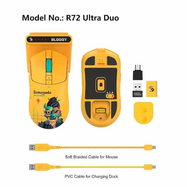 A4Tech Bloody  R72 ULTRA DUO RENEGADE MIDNIGHT Беспроводная мышь +