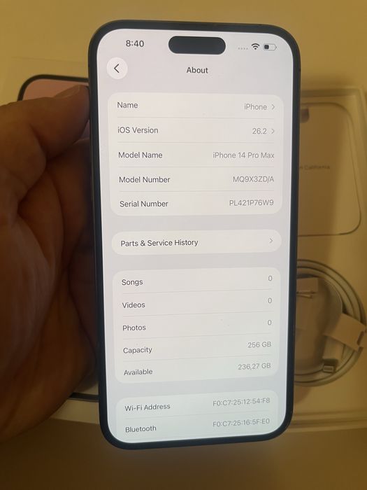 Iphone 14pro max 256GB 100% bat