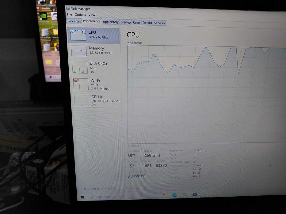 Vând Laptop hp cu intel pentium silver N60001.1ghz viteza de bază