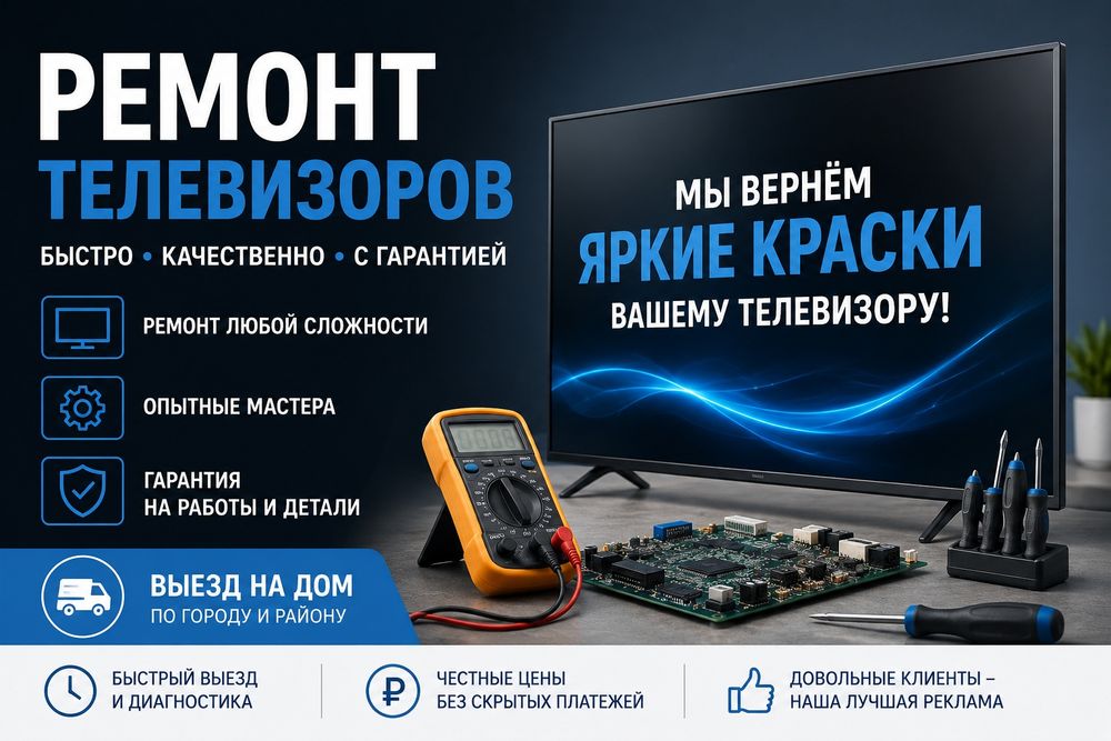 Профессиональный ремонт телевизоров