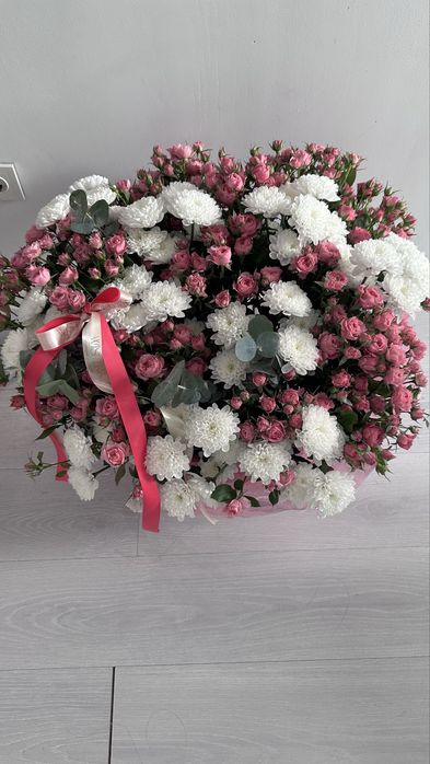 цветы в корзинке
