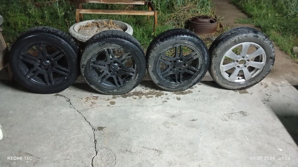 Диски с резиной на мерседес