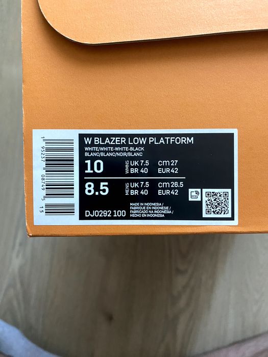 Nike Blazer Low Platform 10 US