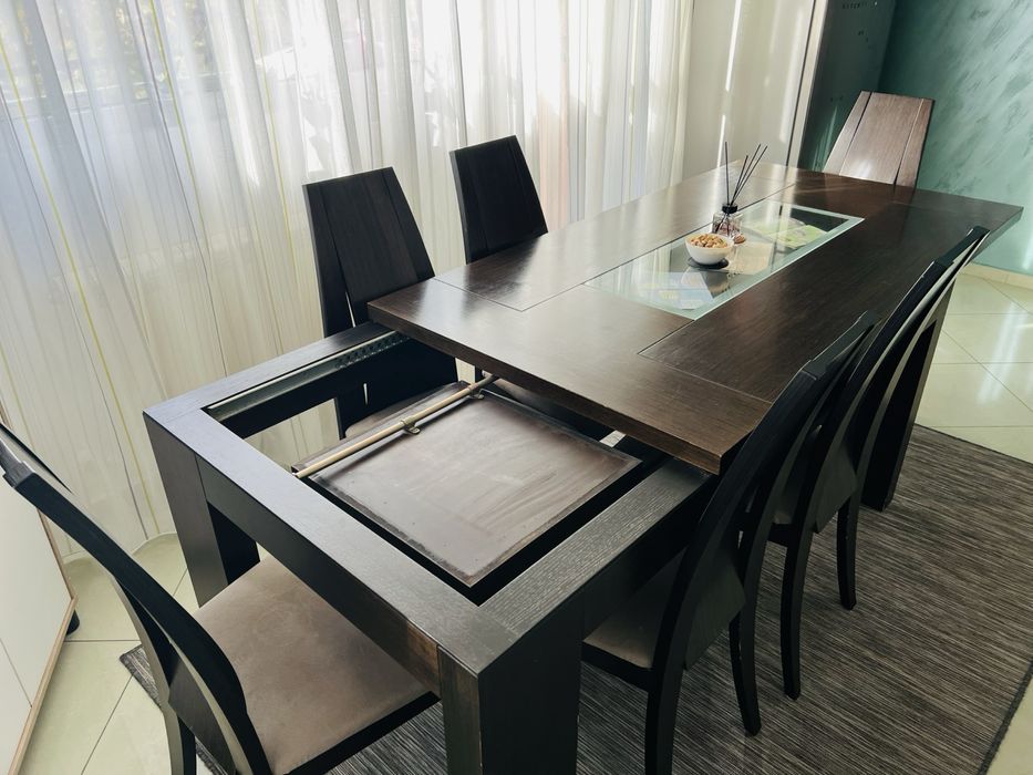 Кухненска маса със шест стола