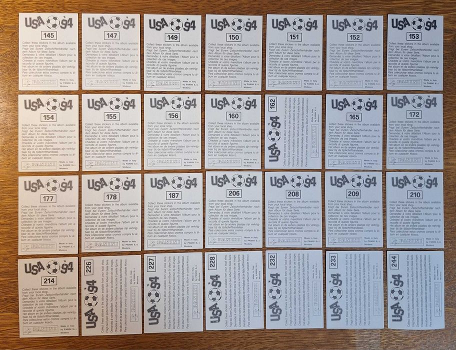 Стикери Панини САЩ '94